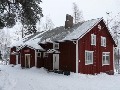 Föreningslokalen Viljan i vinterskrud