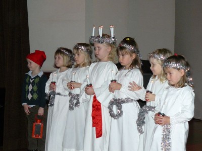 Föreningens egen Lucia på julfesten